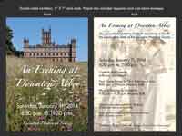 Downton Abbey invitation