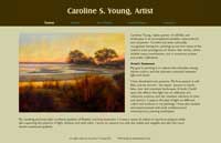 website homepage for Caroline Young