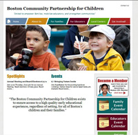 home page for Boston CPC